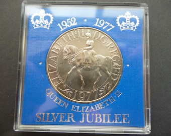 1977年エリザベス女王即位25周年記念銀貨 - 未使用品 - Etsy 日本