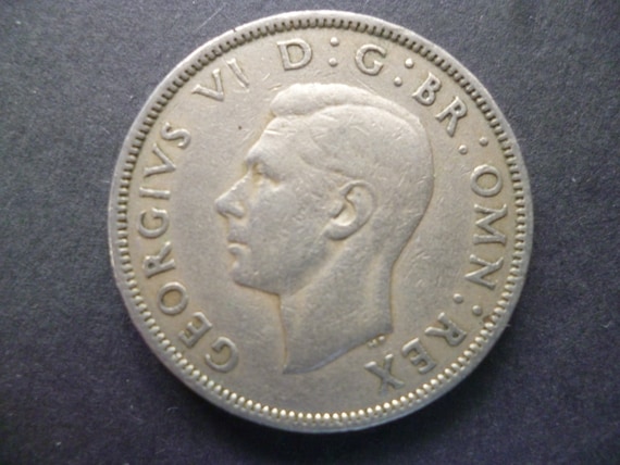 1950年 2シリング・フローリン貨幣：イギリスの宝飾品用白銅貨 - Etsy 日本