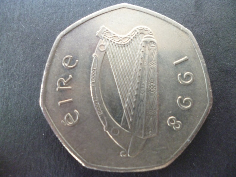 ideal for craft or jewellery making. 1998 Eire Ireland Republic 50p coin featuring a Woodcock Bird