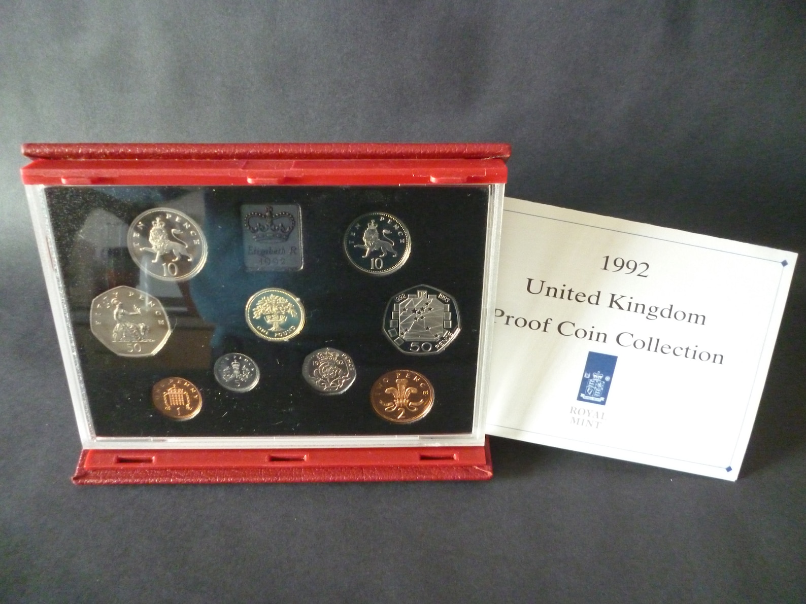 United Kingdom Royal Mint 1992 Proof Nine Coin Year Set in Etsy UK