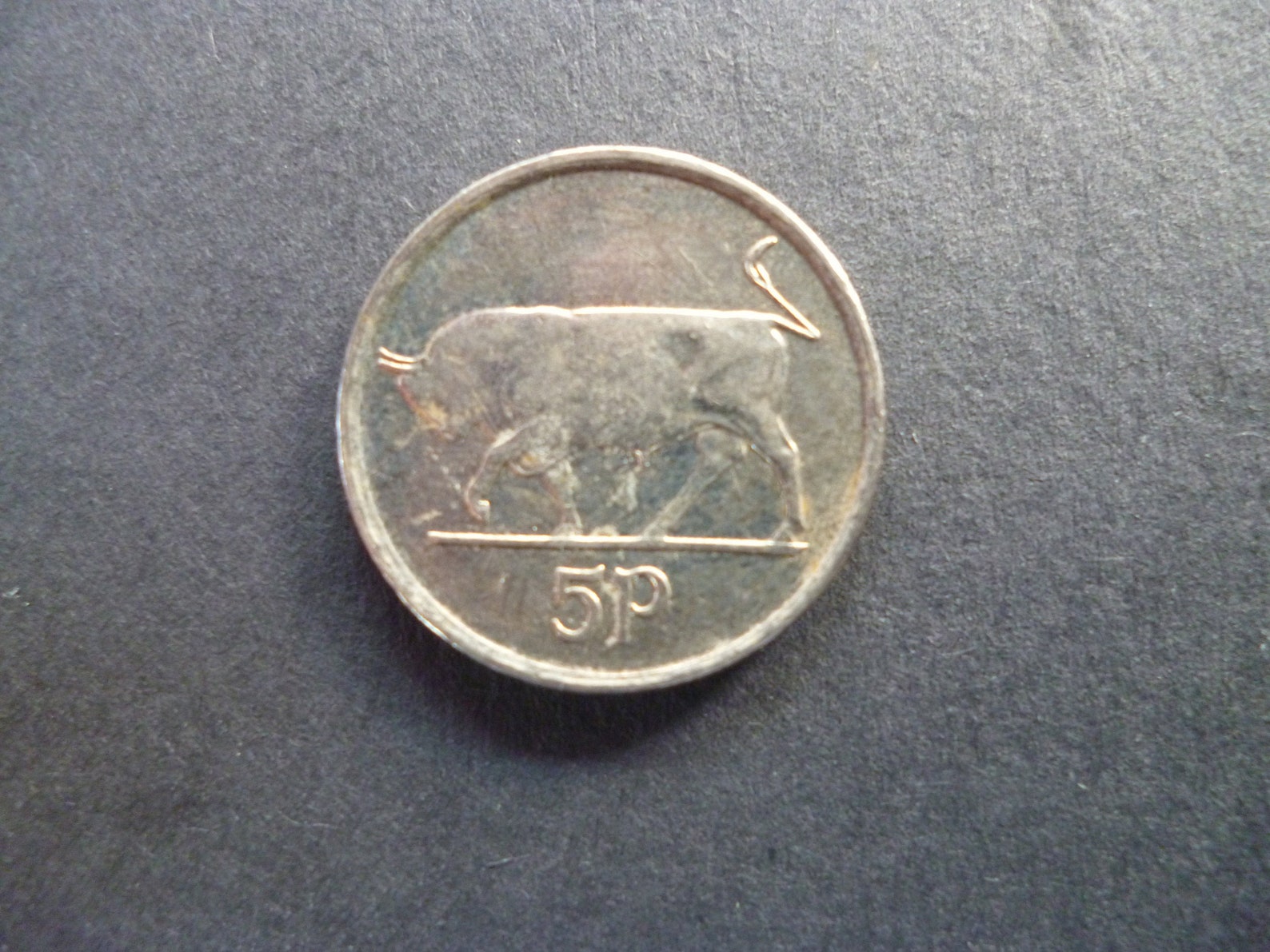 1992 Eire Ireland Republic 5p coin featuring a Bull and a Etsy