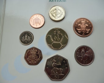 1996 Royal Mint Proof Coin Year Set Complete With Certificate