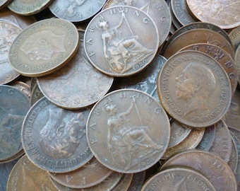 1940年英国ファージングコイン：レン・バード、ジョージ6世