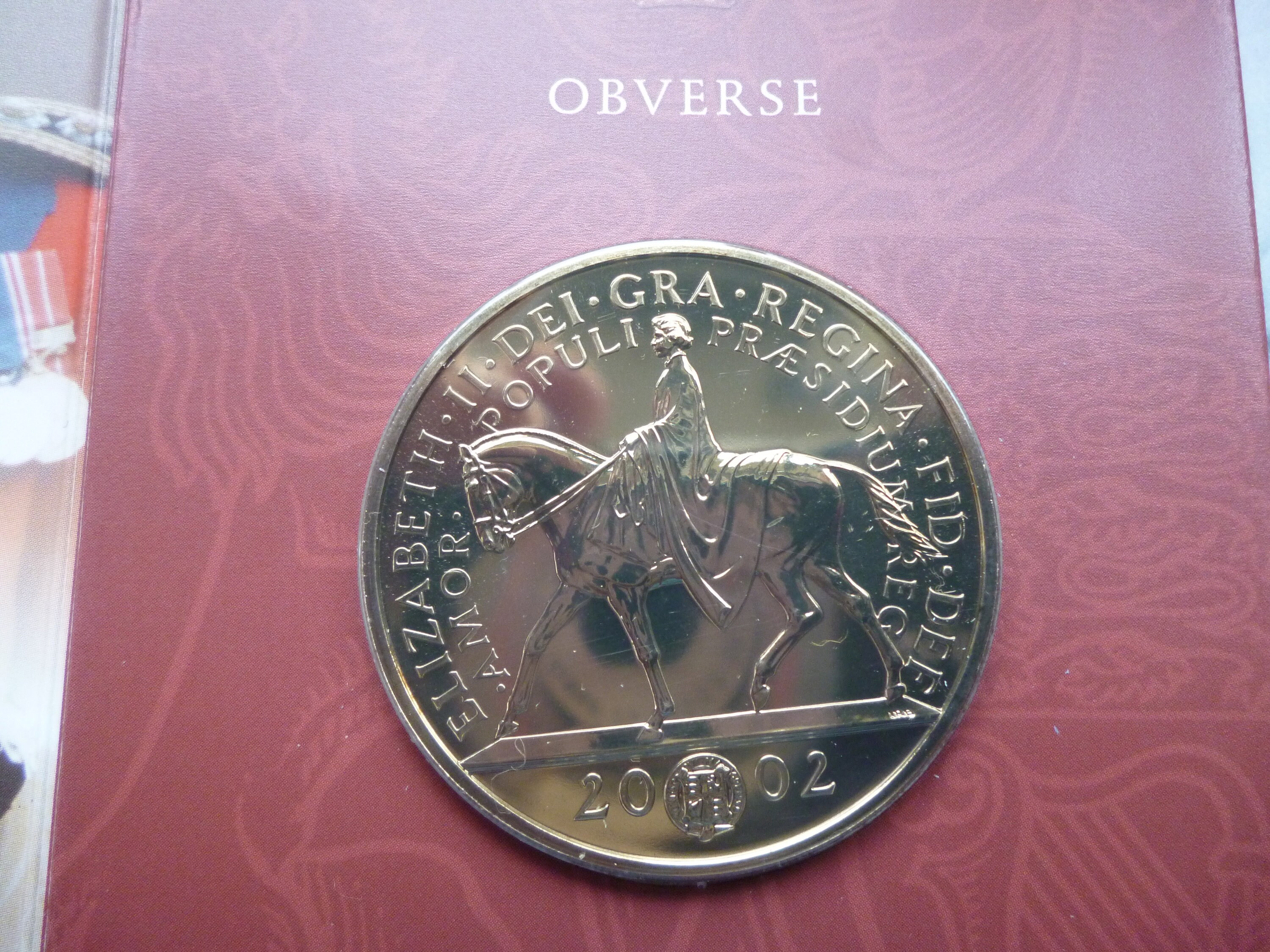 2002年英国5ポンド硬貨：エリザベス女王ゴールデンジュビリー - Etsy 日本