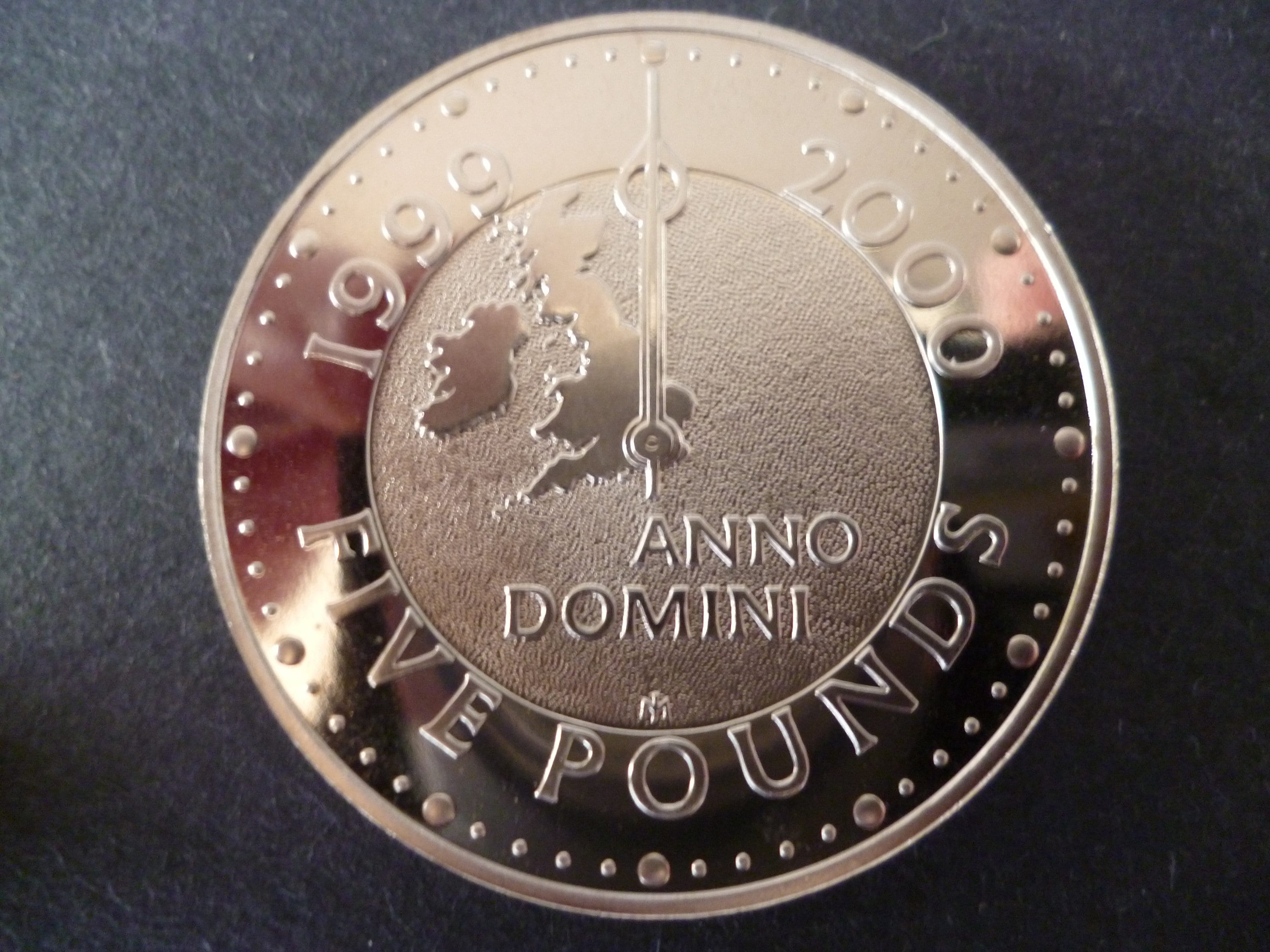 2000 UK Millennium Five Pound Coin: Royal Mint Proof
