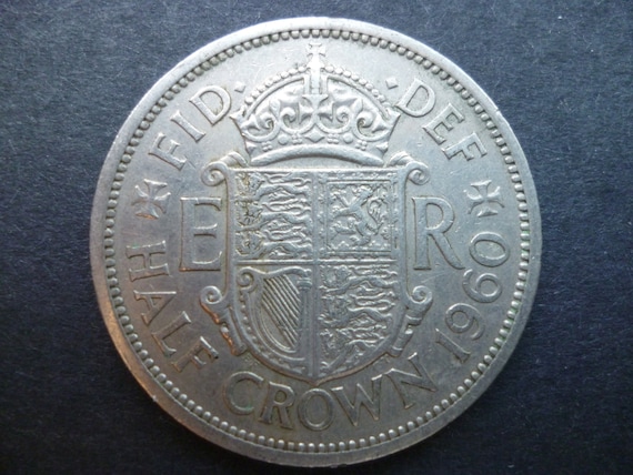 England 1960 Halfcrown Coin, Ideal Gift or for Craft or Jewellery
