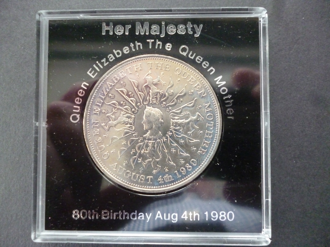 1980 Crown Coin, the 80th Birthday of Queen Elizabeth the Queen Mother