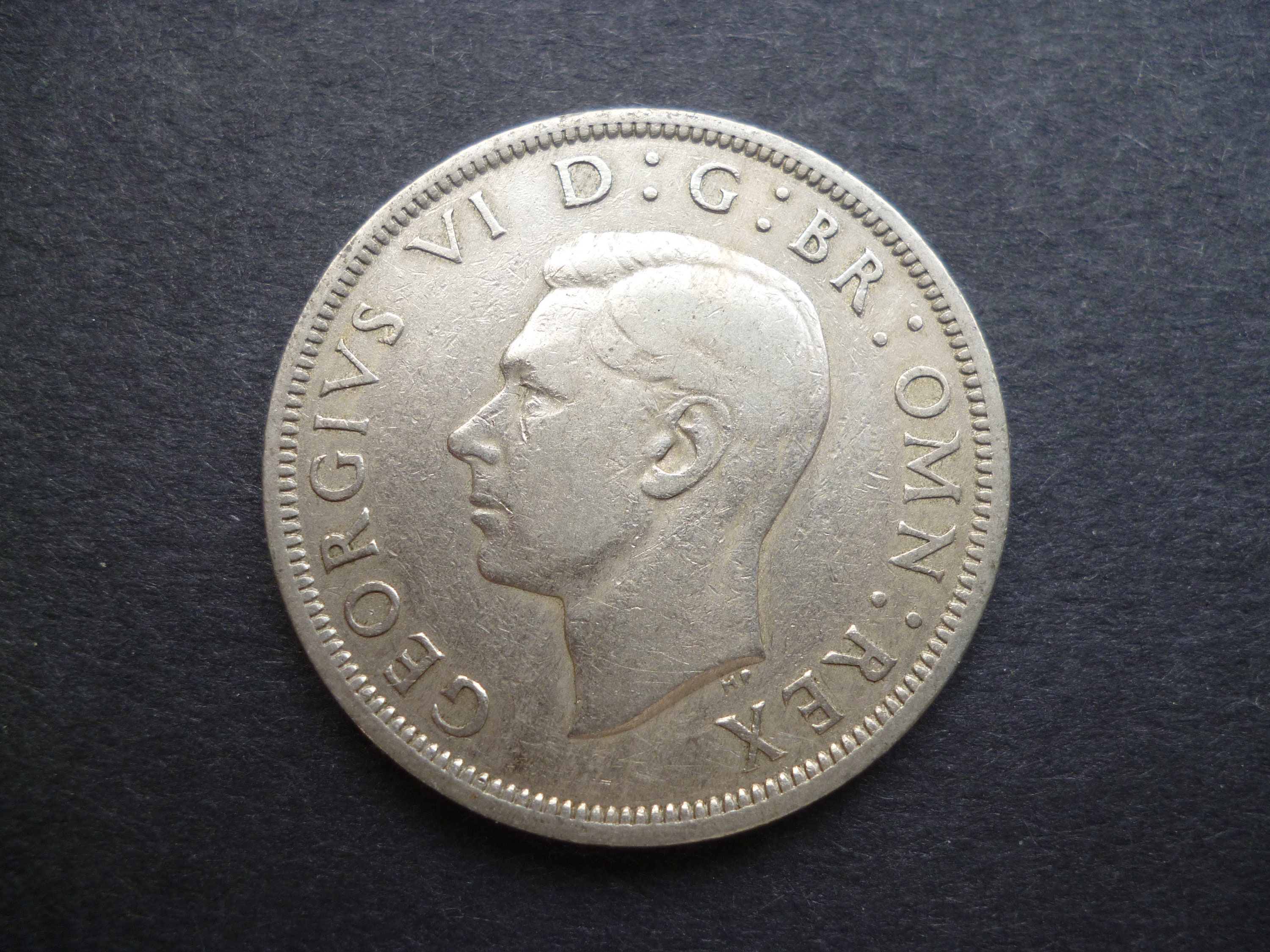 イギリスのハーフクラウンコイン：1947-1967年 キュプロニッケル