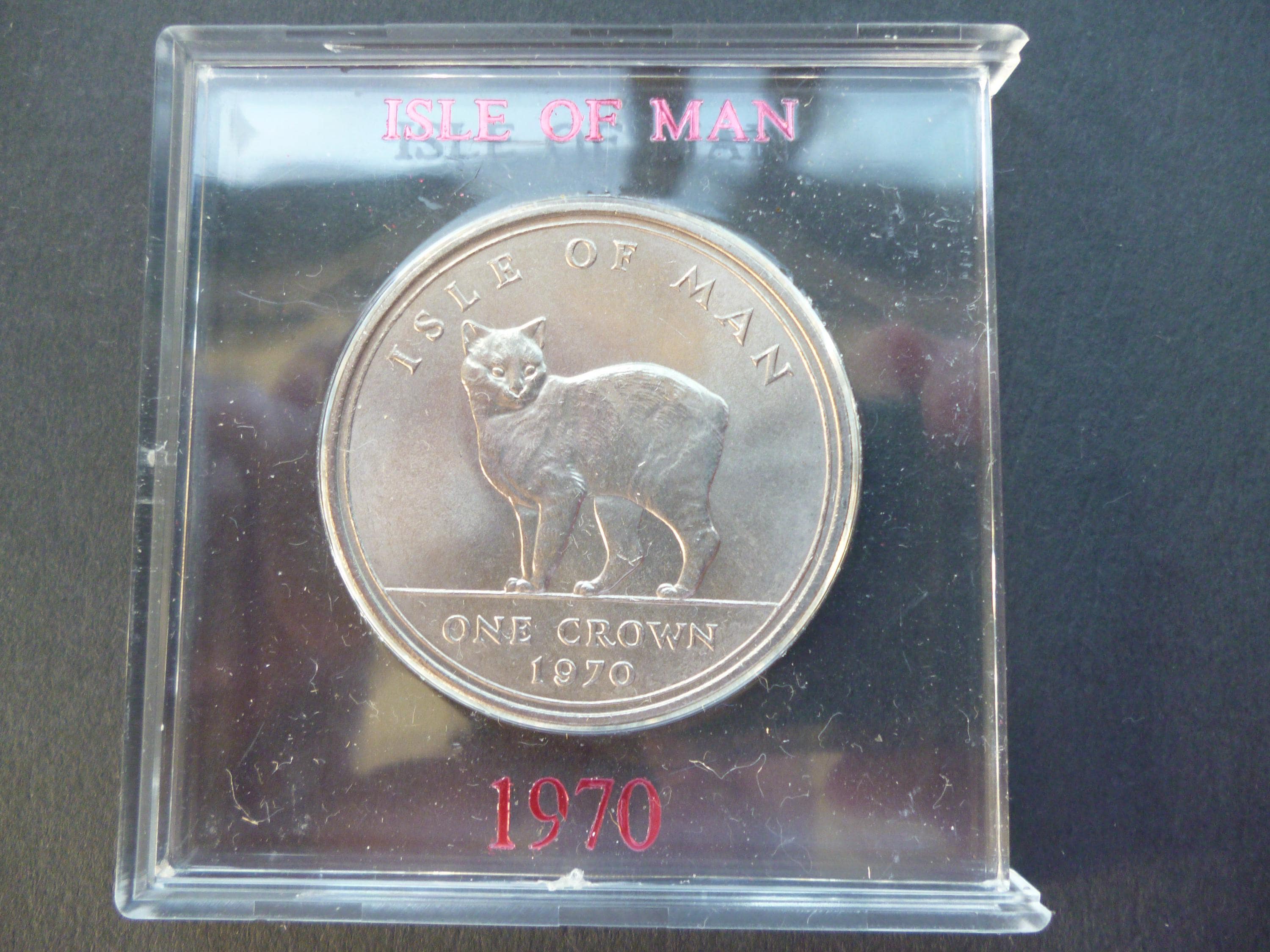 1970 Isle of Man Crown Coin: Queen Elizabeth II, Manx Cat - Etsy