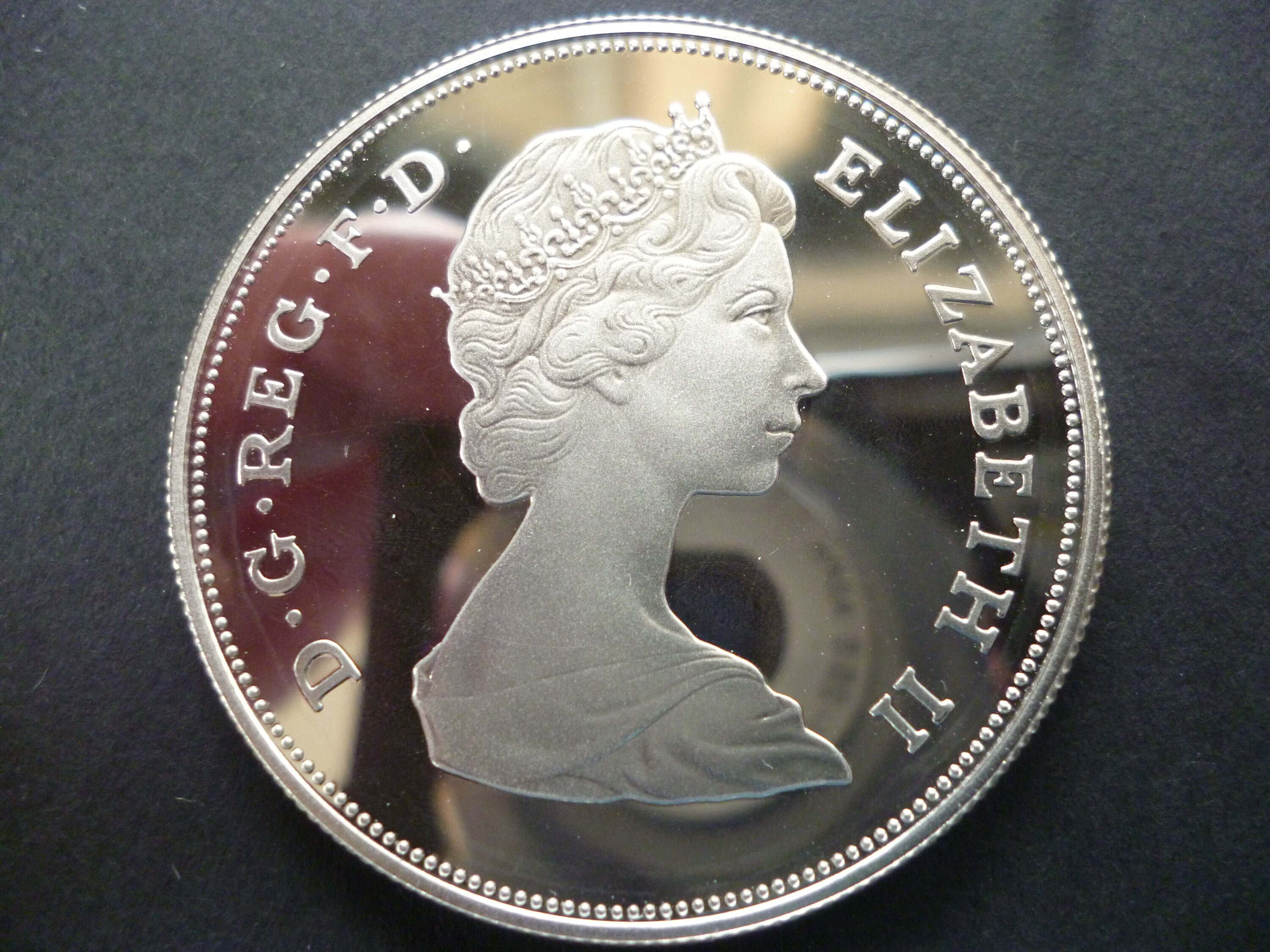 1981 Silver Proof Crown Coin issued to commemorate the Etsy