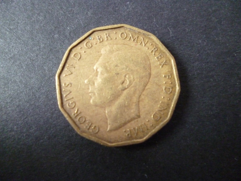 ideal gift or for jewellery or craftmaking projects. Great BritainThreepence coin 1937 in good used Nickel Brass condition circulated