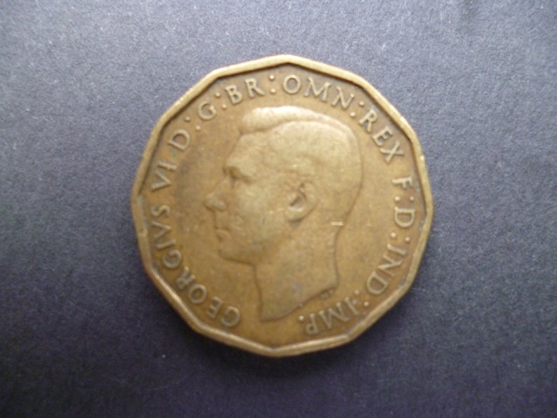 ideal gift or for jewellery or craftmaking projects. Great BritainThreepence coin 1938 in good used Nickel Brass circulated condition