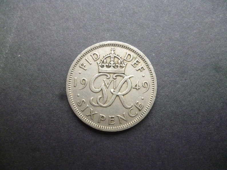 A king george the sixth english sixpence coin select the date etsy