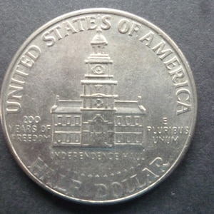 1976 Kennedy Half Dollar Coin: USA Bicentennial, Copper-Nickel Clad