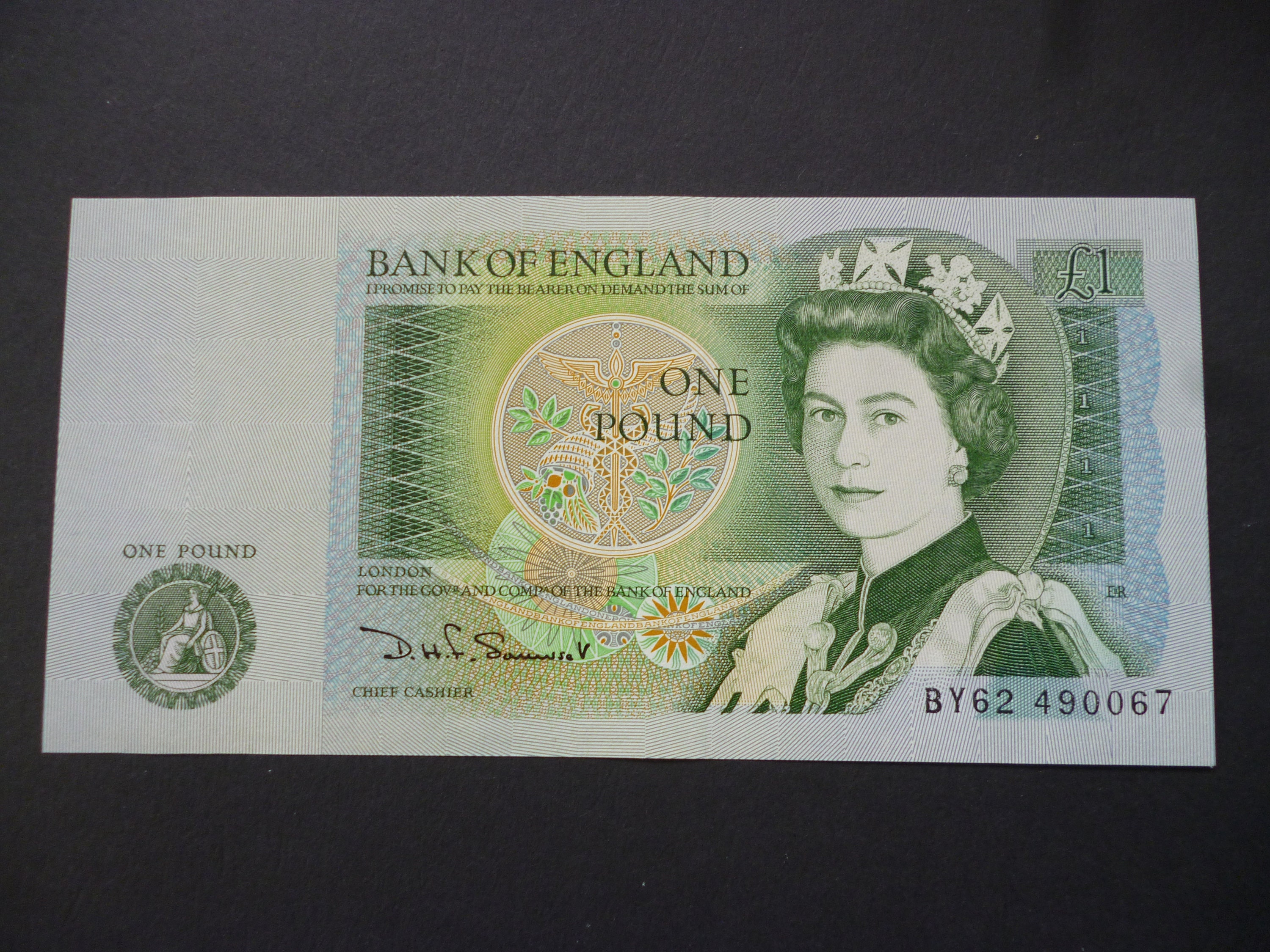 1981 English One Pound Note in mint uncirculated unused Etsy