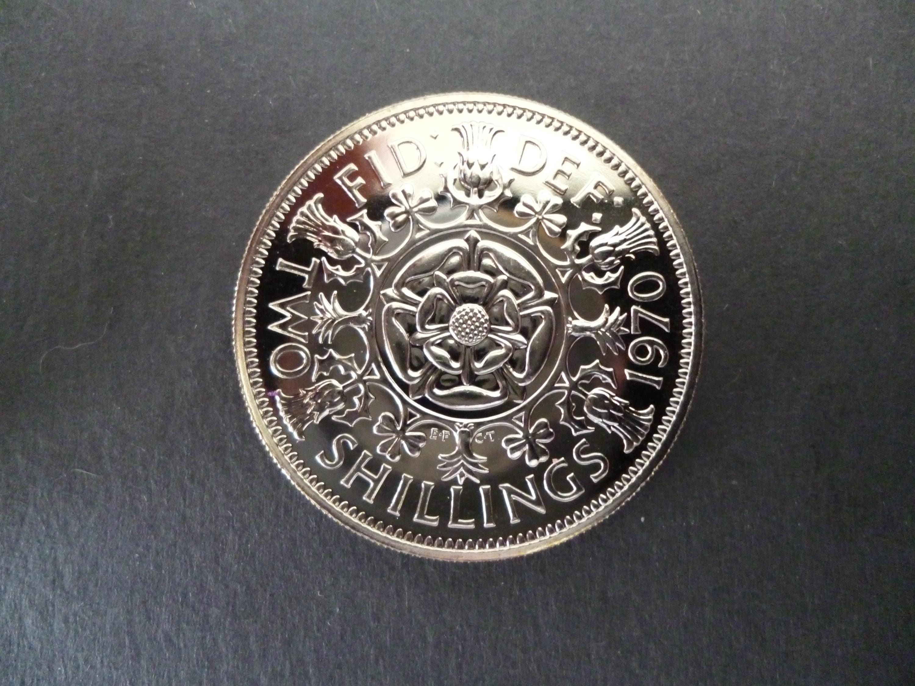 イギリス　1970年　2シリング硬貨 Two shilling coin - Etsy 日本