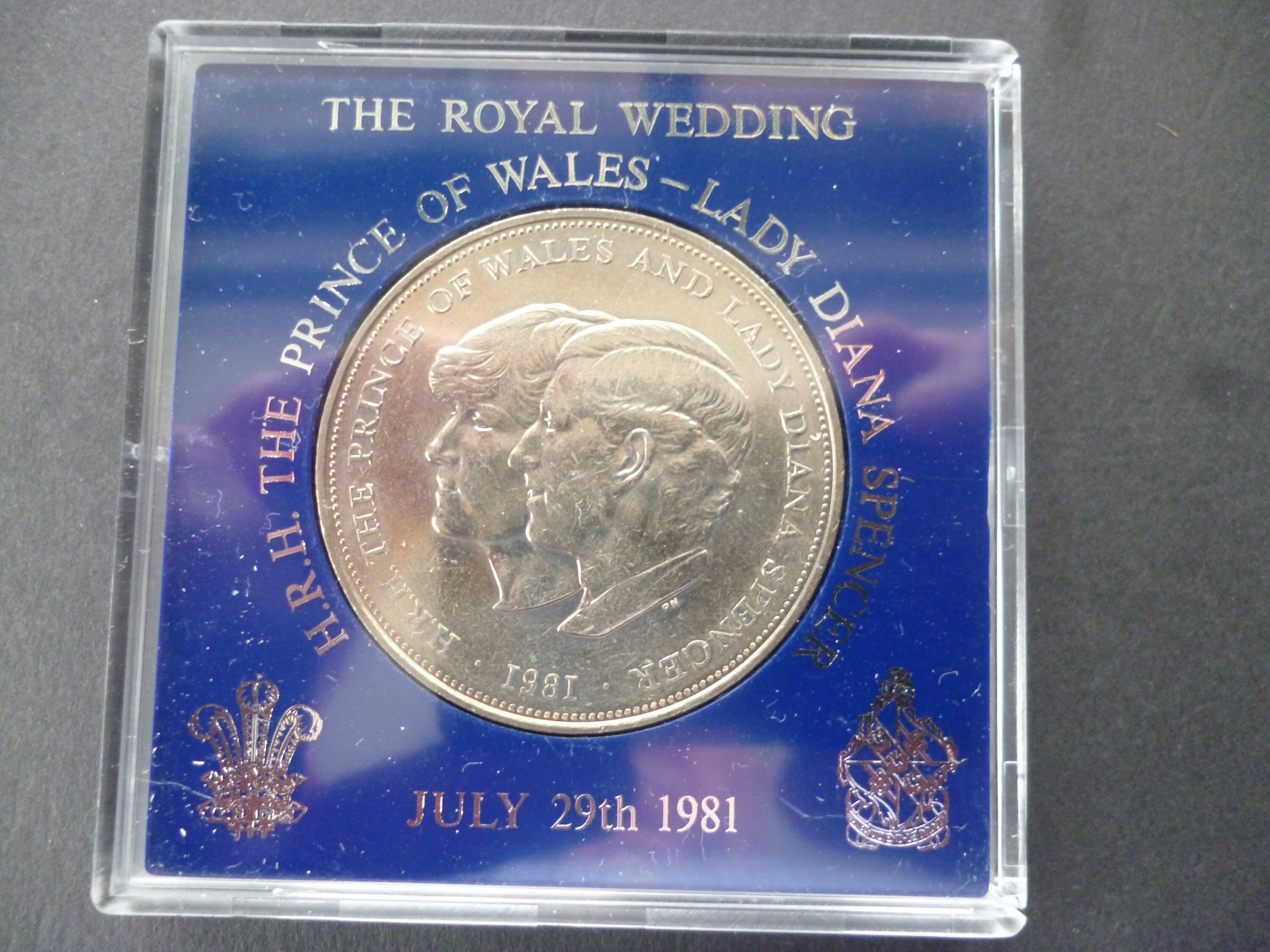 The Prince of Wales and Lady Diana Spencer 1981 Royal Wedding  Crown Coin. 
