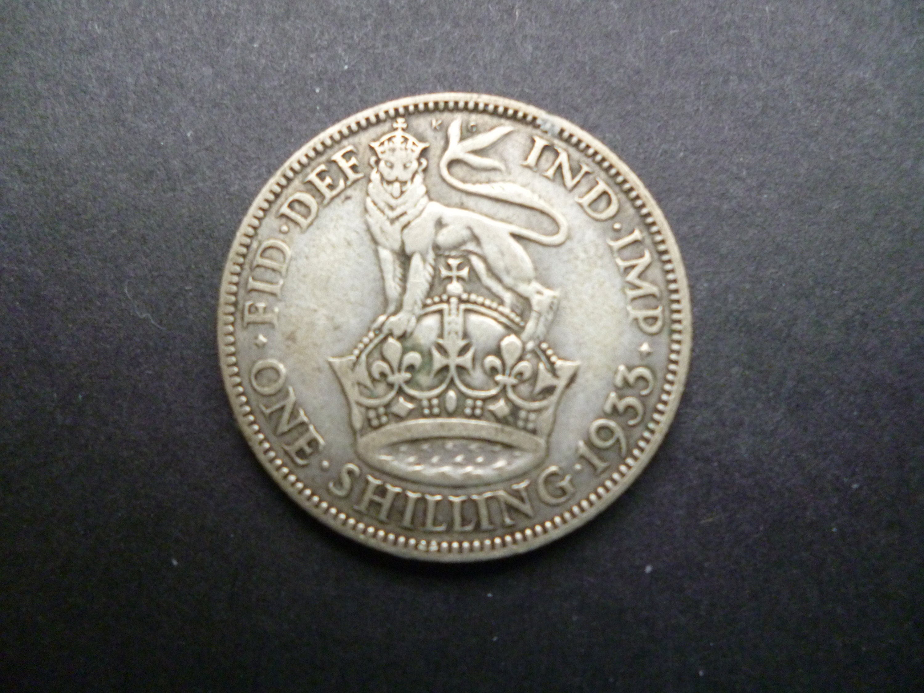 England 1933 Shilling Coin (english Version) 50% Silver Ideal Gift or for  Craft or Jewellery Making in Good Used (circulated) Condition. - Etsy  Australia