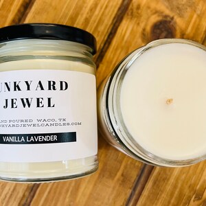 Vanilla Lavender Candle | White Scented Candles | Popular Candle Scent | Candle in Glass Jars | Candle Gift