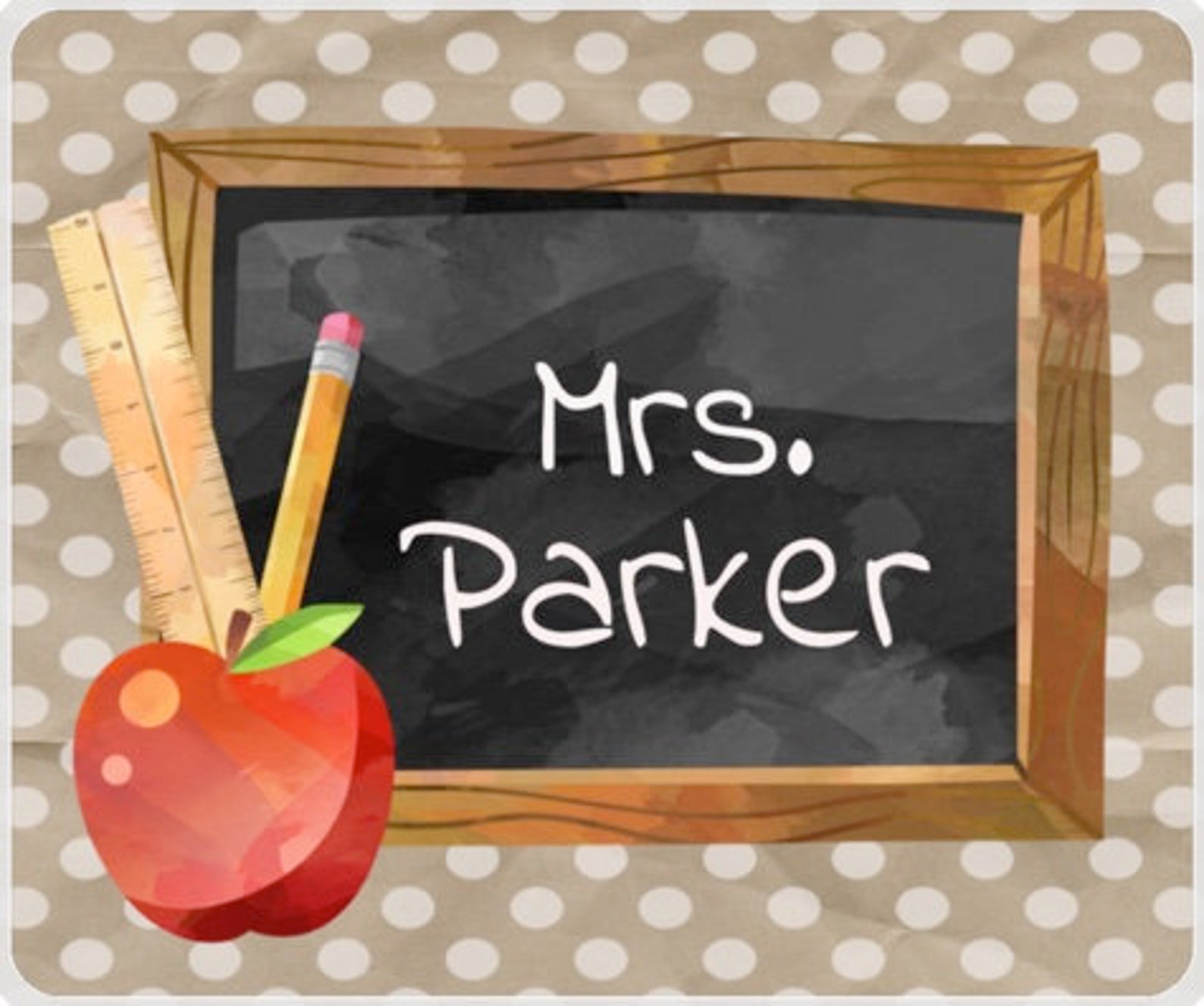 Teacher Mousepad Teacher Mouse Pad Teacher Gift Custom Etsy