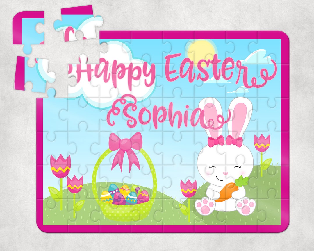 Personalized Easter Puzzle Custom Easter Gift Custom Easter Etsy UK