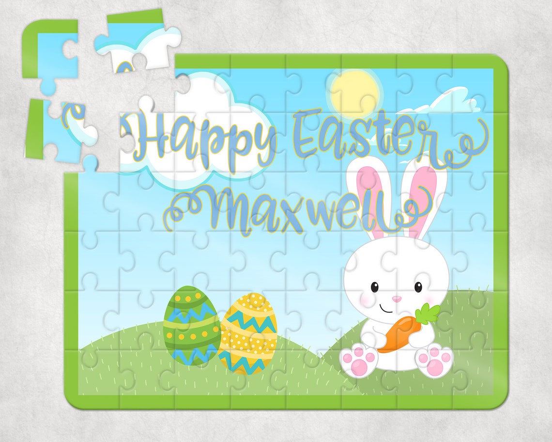 Personalized Easter Puzzle Custom Easter Gift Custom Easter Etsy UK