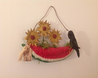 Crow and Watermelon Hanger
