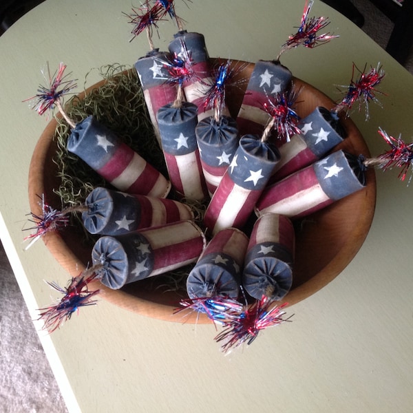 Patriotic Firecracker Bowl Filler.     1 Firecracker