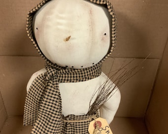 Prim Snow Prairie Stump Doll