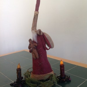 Primitive Pencil Santa