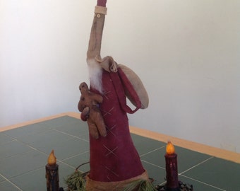 Primitive Pencil Santa