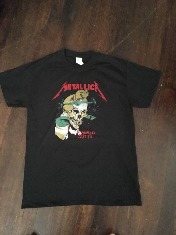 metallica damaged justice shirt
