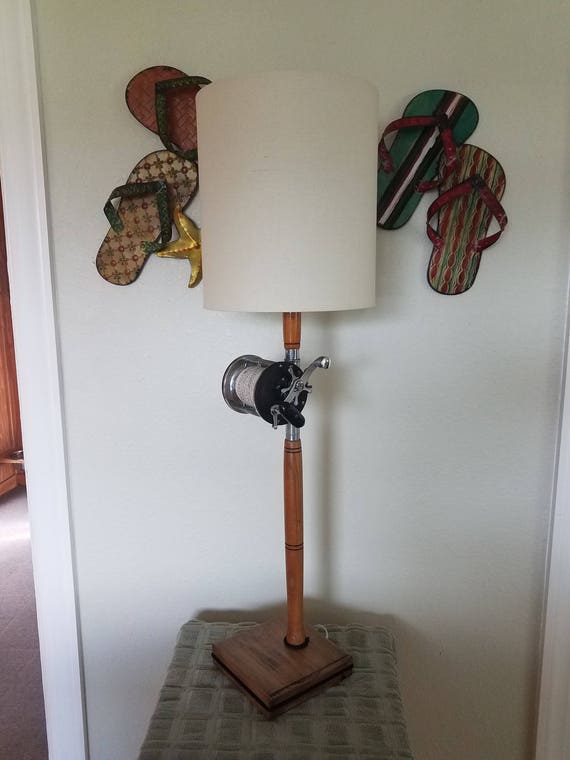 Fishing rod 2024 table lamp