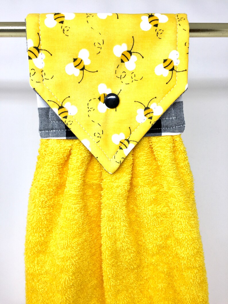 Hanging Hand Towel Bumble Bees Hanging Towel Bumble Bee Hand Etsy