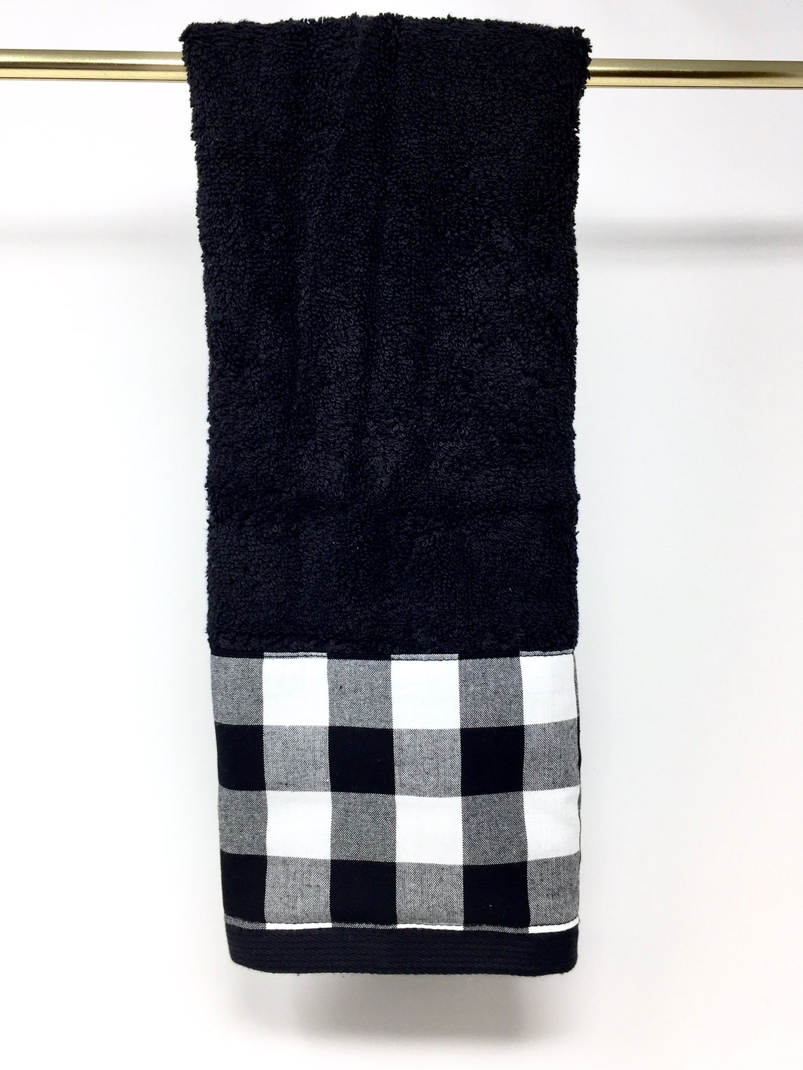 Buffalo Check Hanging Hand Towel Buffalo Plaid Snap Towel Etsy