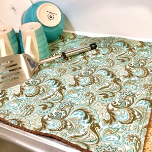 Cotton Dish Mat Etsy