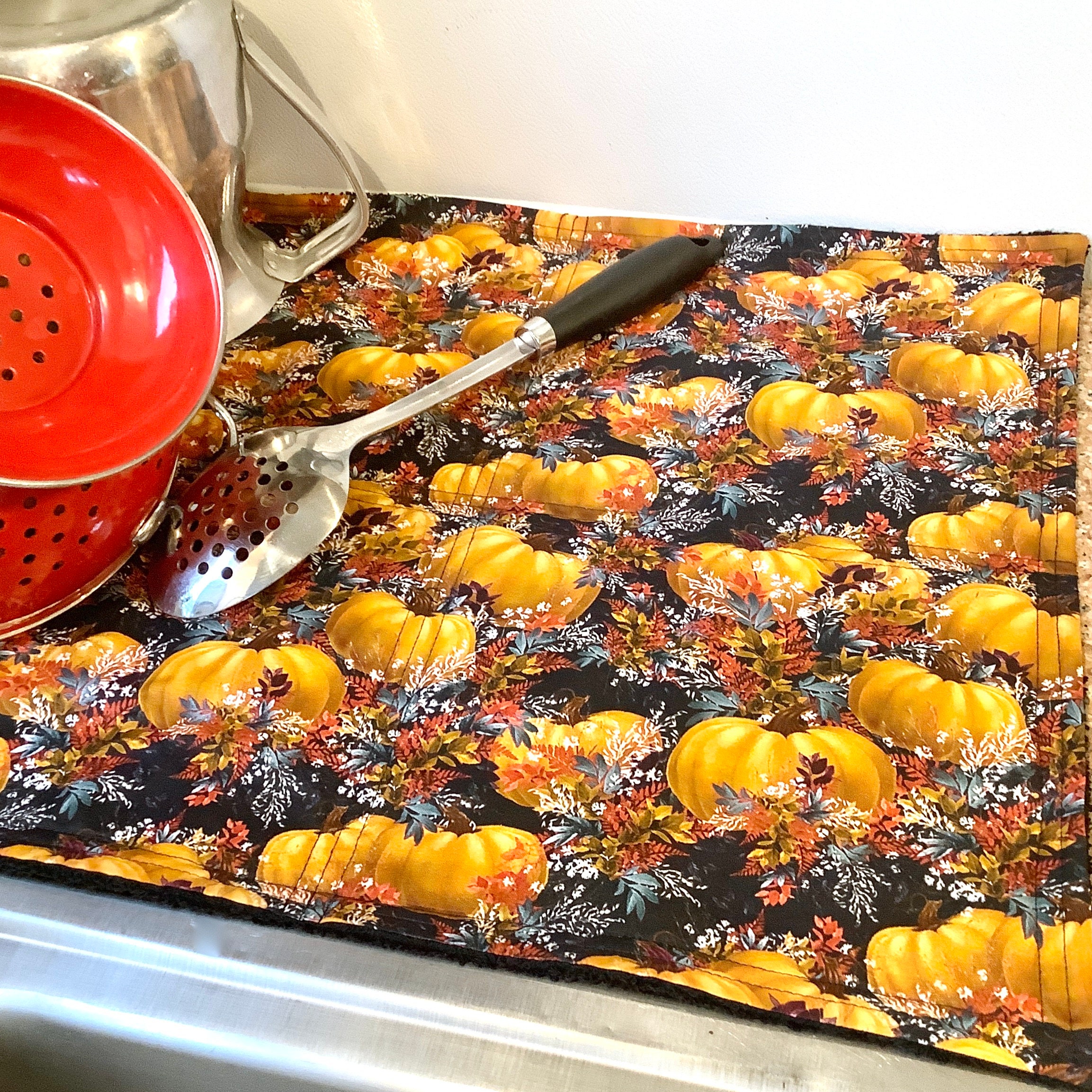 Orange Dry Mat XL Sponge Cloth Dish Drying Drip Kitchen -  Sweden