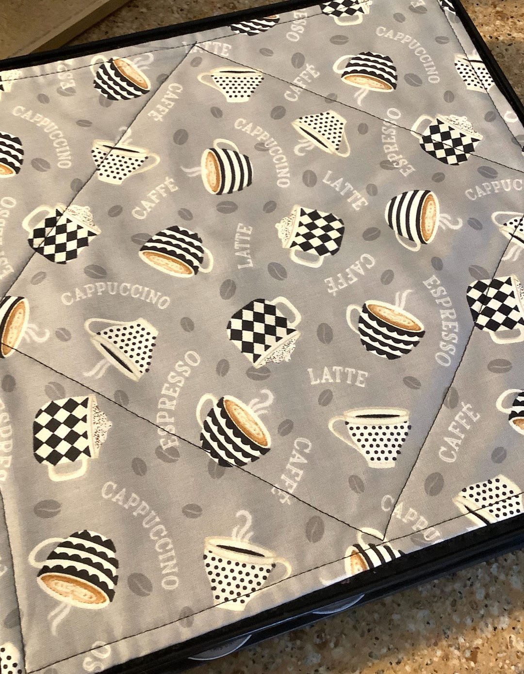Coffee Station Mat, Pod Holder Pad, 12