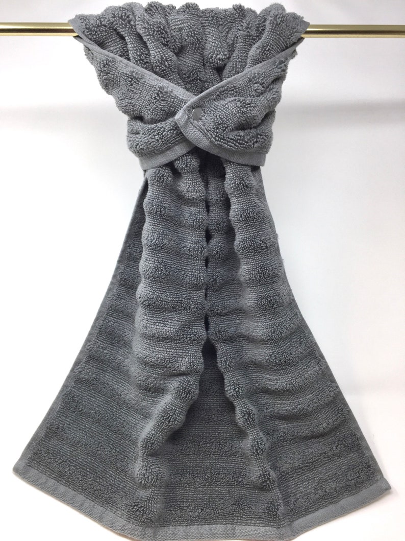 Ribbed Hanging Hand Towel Wrap Towel Red Navy Sage Green Etsy