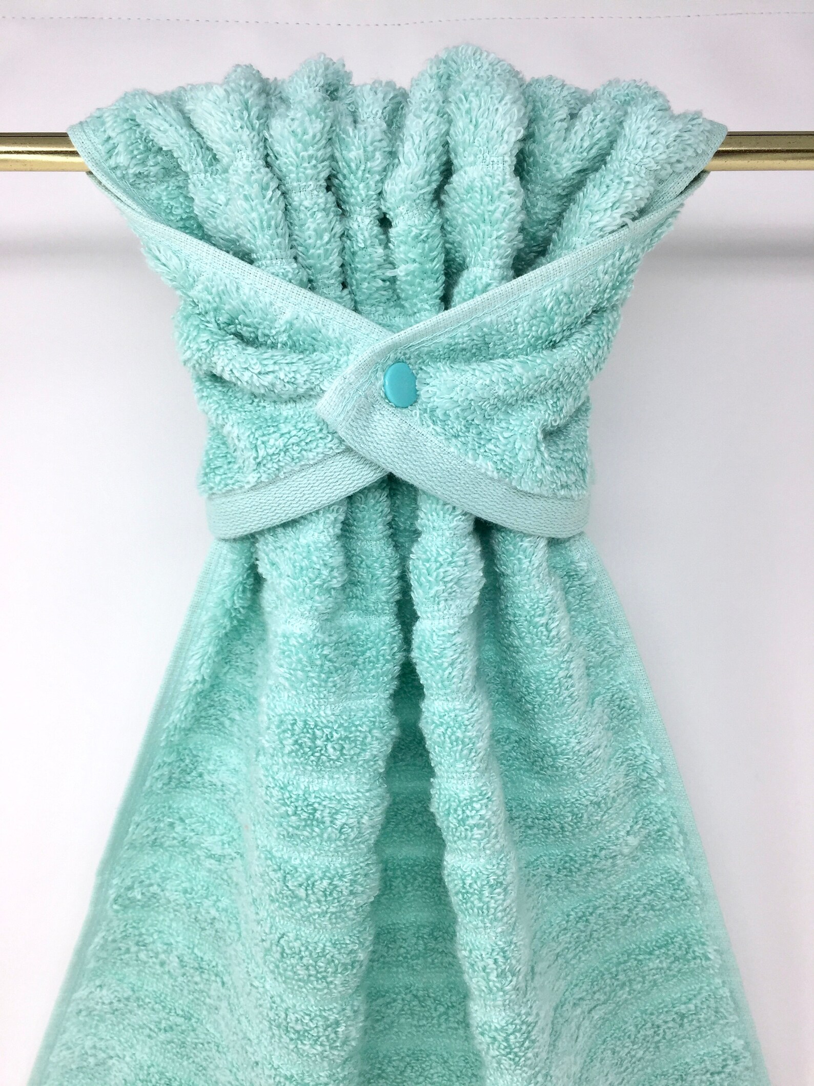Hanging Hand Towel Wrap Towel Aqua Turquoise Red Gold Etsy