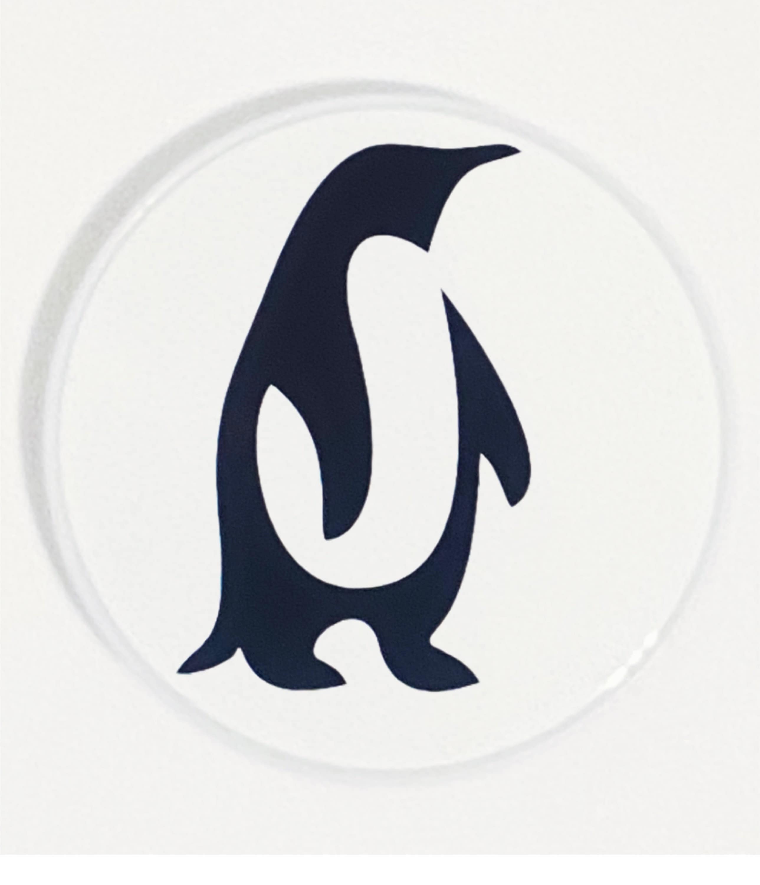 Pingüino popsocket agarre y soporte para teléfonos y tabletas, Pingüino,  Negro