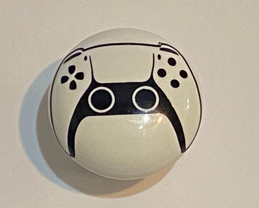 Pair 1.5 Video Game Controller Drawer Knobs Pulls White Ceramic - Etsy