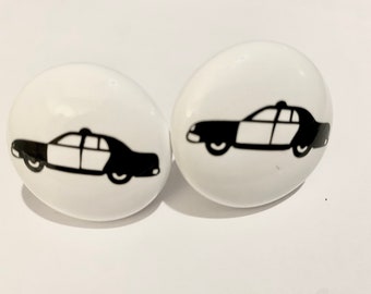 Pair 1.5”  Police car cabinet pull knobs desk