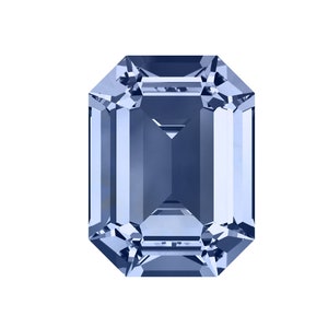 Pedra retangular octogonal fantasia 4610 Swarovski® Montana (277) 10 x 14 mm sem folha