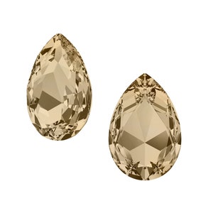 Pietra preziosa a forma di pera 4327 Swarovski® Crystal golden shadow (gsha) 30 x 20 mm non laminata