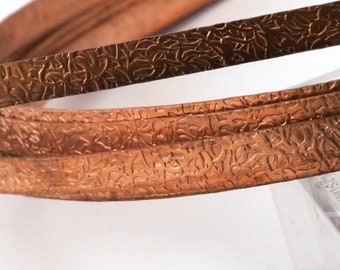 Textured  Raw Copper Strip sheet 7mm (0.8mm thickness) raf4-02