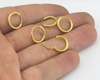 Spring Clasp 9mm 339C 10 Pieces Raw Brass Round Spring Clasp