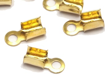 Brass Leather Cord End Tips (3mm) -CSS4TR-7 764