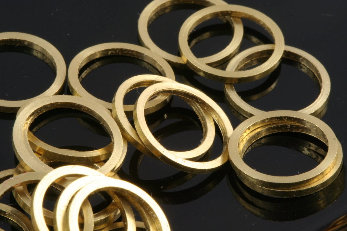 30 pcs Raw Brass Ring 8mm hole 7mm 1678 bab7 Etsy