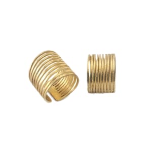 Verstellbarer Ring Messing 10 line (17.5-20 mm 7-10US Innengröße) 2653